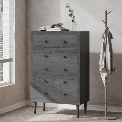 Nystrom Mid Century Modern 5 Drawer Dresser by Christopher Knight Home