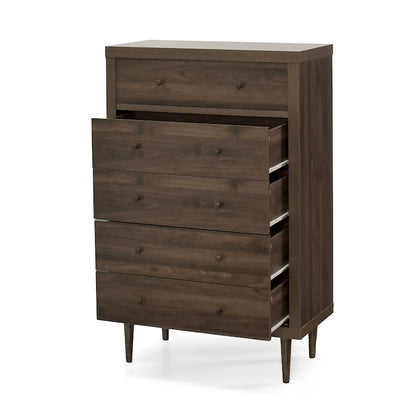 Nystrom Mid Century Modern 5 Drawer Dresser by Christopher Knight Home