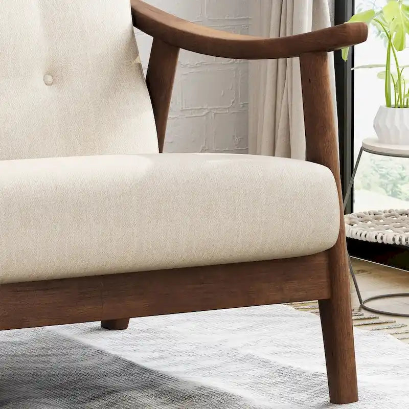 Hetel Mid-Century Modern Settee by Christopher Knight Home