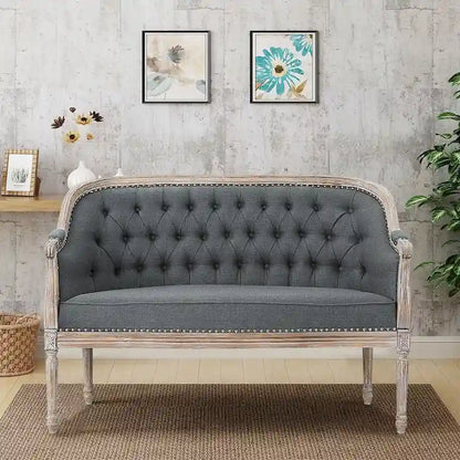 Faye Tufted Upholstered Loveseat by Christopher Knight Home
