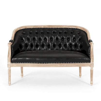 Faye Tufted Upholstered Loveseat by Christopher Knight Home