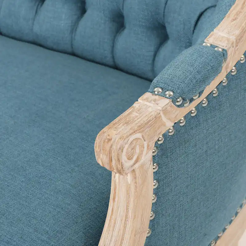 Faye Tufted Upholstered Loveseat by Christopher Knight Home