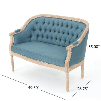 Faye Tufted Upholstered Loveseat by Christopher Knight Home