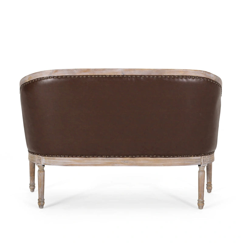 Faye Tufted Upholstered Loveseat by Christopher Knight Home
