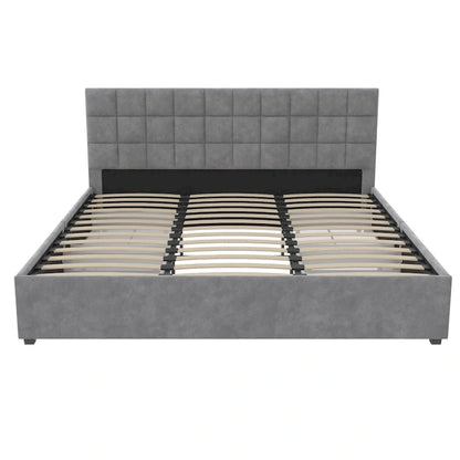 CosmoLiving Serena Upholstered Bed with Drawers