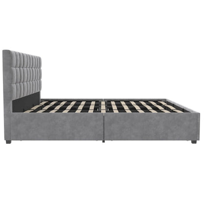 CosmoLiving Serena Upholstered Bed with Drawers