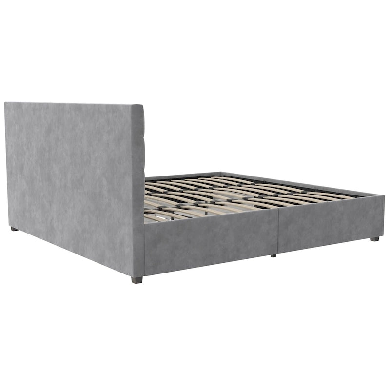 CosmoLiving Serena Upholstered Bed with Drawers
