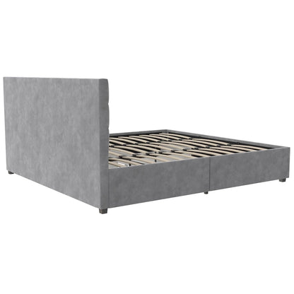 CosmoLiving Serena Upholstered Bed with Drawers