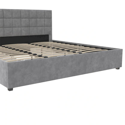 CosmoLiving Serena Upholstered Bed with Drawers