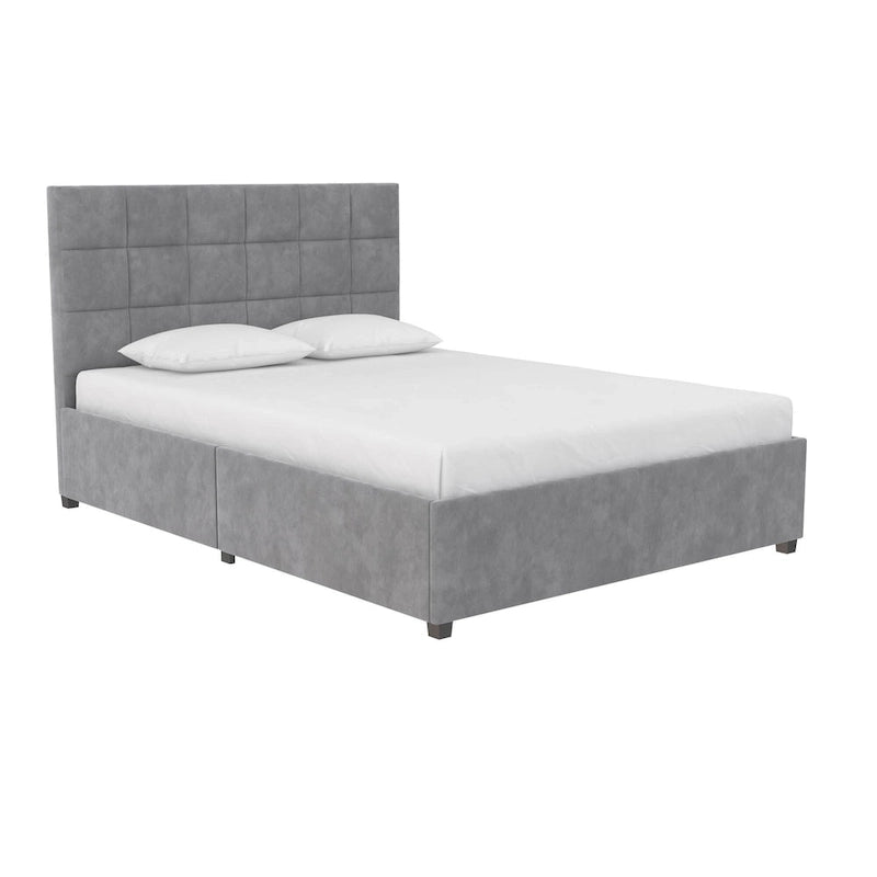 CosmoLiving Serena Upholstered Bed with Drawers