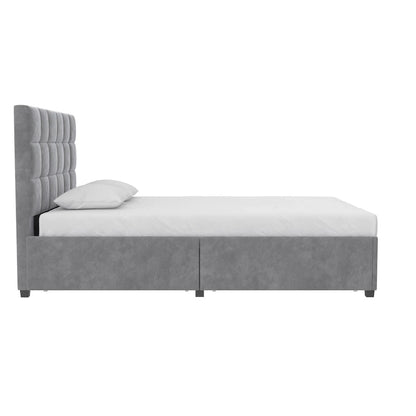 CosmoLiving Serena Upholstered Bed with Drawers