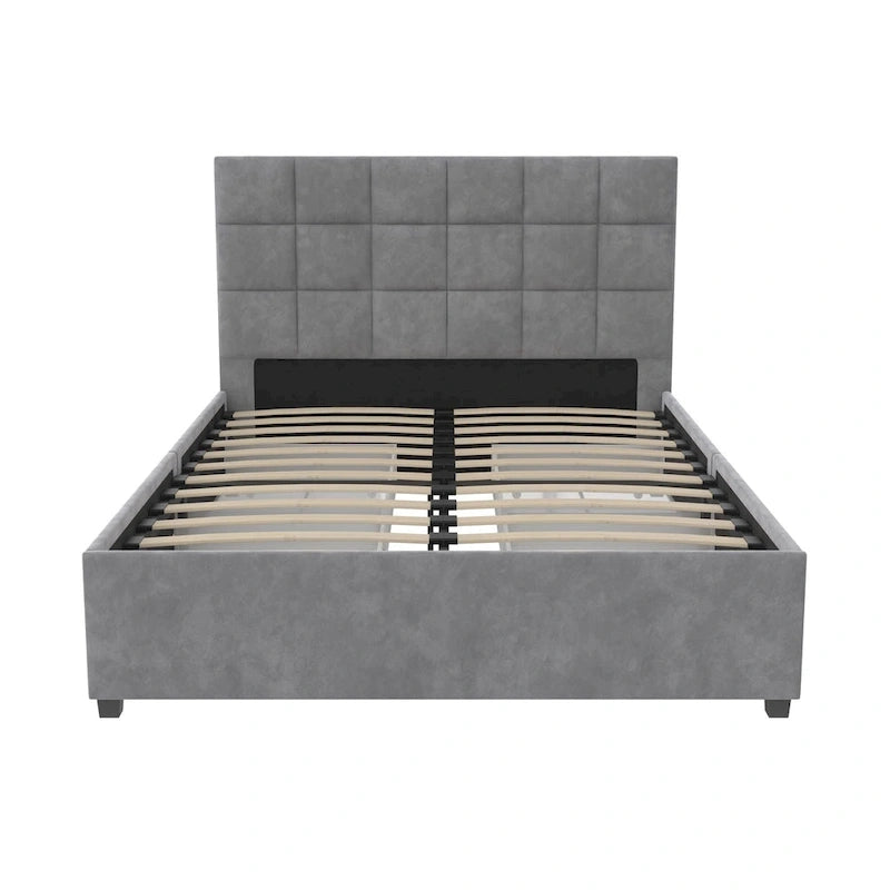 CosmoLiving Serena Upholstered Bed with Drawers