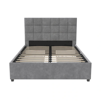 CosmoLiving Serena Upholstered Bed with Drawers