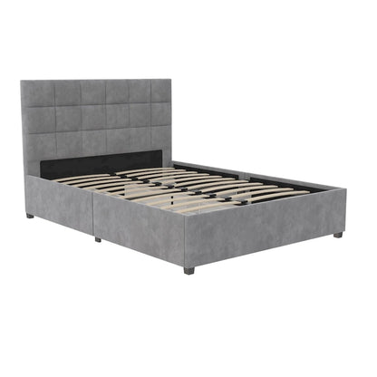 CosmoLiving Serena Upholstered Bed with Drawers