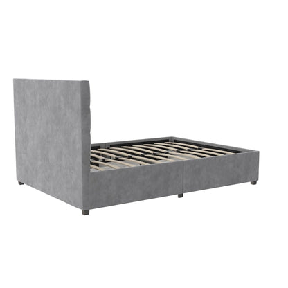 CosmoLiving Serena Upholstered Bed with Drawers