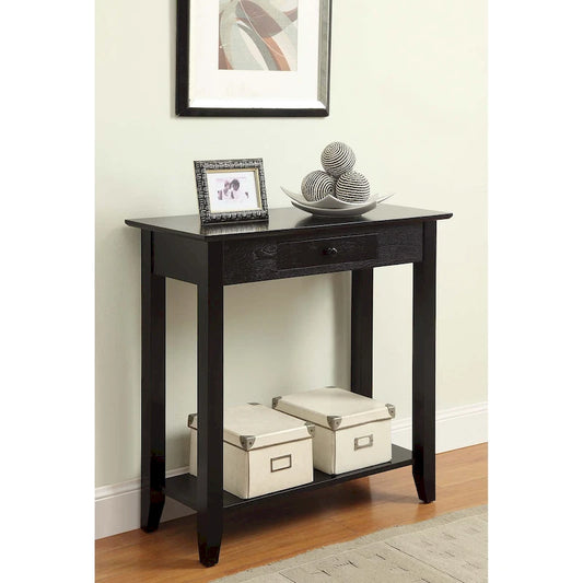 Convenience Concepts American Heritage 1 Drawer Hall Table with Shelf