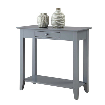 Convenience Concepts American Heritage 1 Drawer Hall Table with Shelf