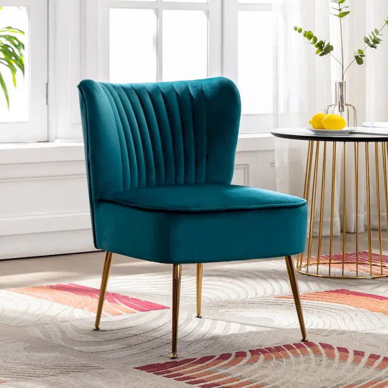 Haven Contemporary Velvet Upholstered Accent Chair
