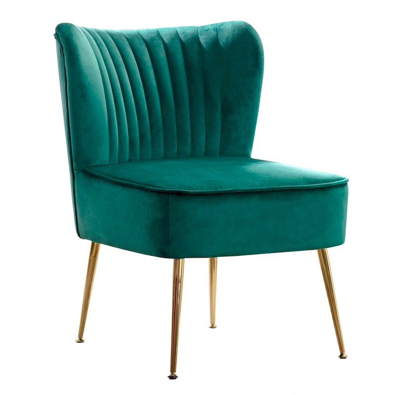 Haven Contemporary Velvet Upholstered Accent Chair