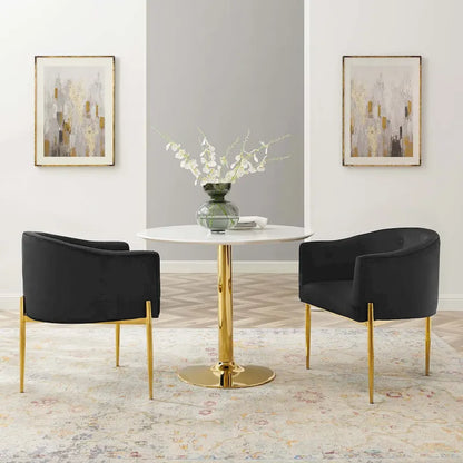 Savour Tufted Performance Velvet Accent Chairs - Set of 2