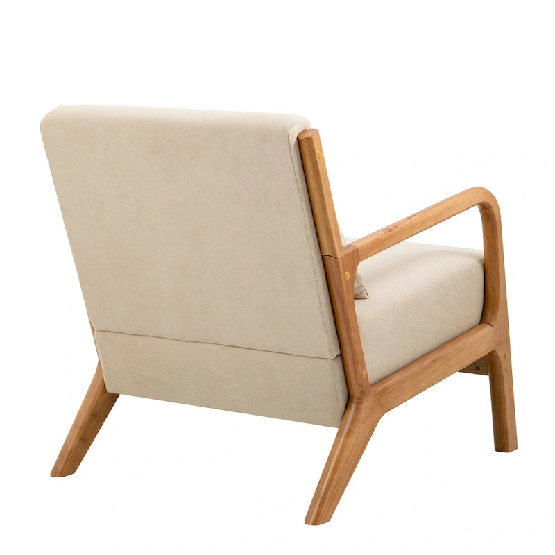 Leon Mid Century Modern Upholstered Accent Chairs Armchair Set of 2