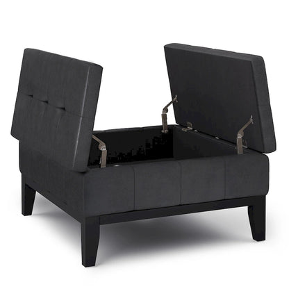 WYNDENHALL Lancaster 36-in. Wide Contemporary Square Table Ottoman