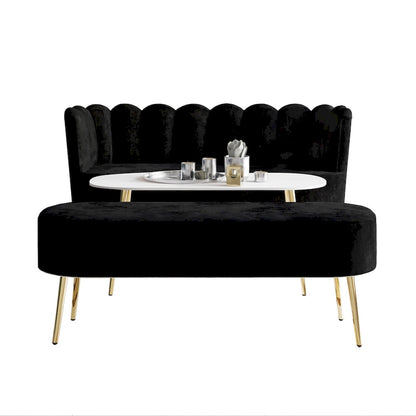 CraftPorch Luxurious Velvet Upholstered 3-piece Living Set