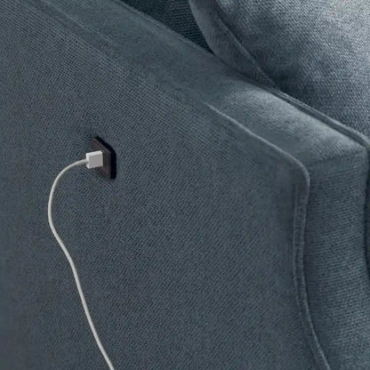 Loveseat With Waterproof Fabric, USB Charge