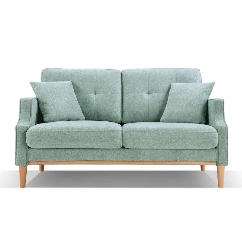 Loveseat With Waterproof Fabric, USB Charge