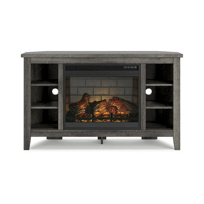 Signature Design by Ashley Arlenbry 48 Corner TV Stand with Electric Fireplace - 48W x 15.75D x 28.5H
