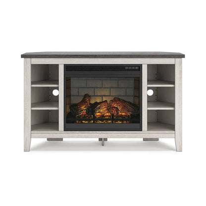 Signature Design by Ashley Arlenbry 48 Corner TV Stand with Electric Fireplace - 48W x 15.75D x 28.5H