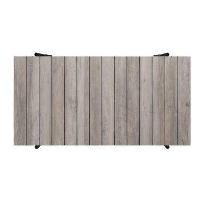 Hyssop Farmhouse Steel 2-Piece Coffee Table Set with Shelf by Furniture of America