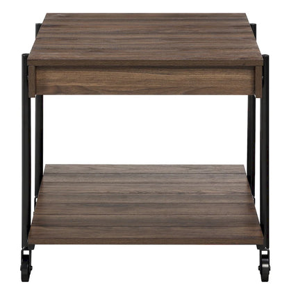 Hyssop Farmhouse Steel 2-Piece Coffee Table Set with Shelf by Furniture of America