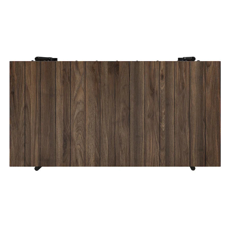 Hyssop Farmhouse Steel 2-Piece Coffee Table Set with Shelf by Furniture of America