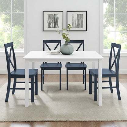 Middlebrook 5-Piece Dining Set with X-Back Side Chairs