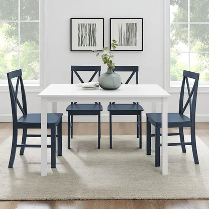 Middlebrook 5-Piece Dining Set with X-Back Side Chairs