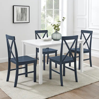 Middlebrook 5-Piece Dining Set with X-Back Side Chairs