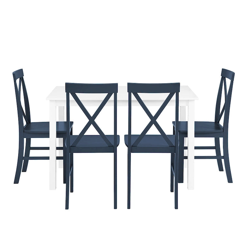 Middlebrook 5-Piece Dining Set with X-Back Side Chairs
