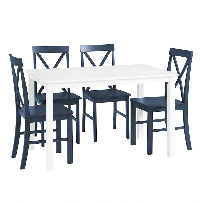 Middlebrook 5-Piece Dining Set with X-Back Side Chairs