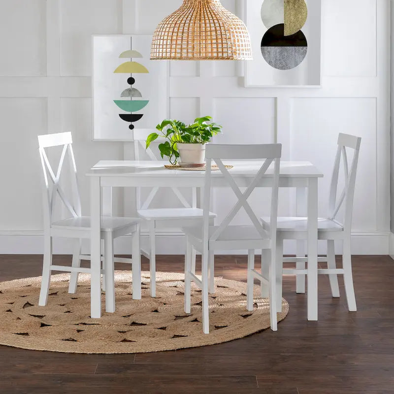Middlebrook 5-Piece Dining Set with X-Back Side Chairs