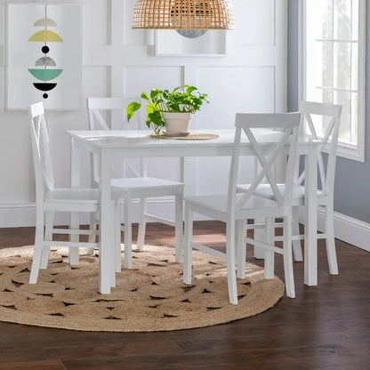 Middlebrook 5-Piece Dining Set with X-Back Side Chairs