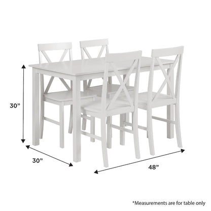 Middlebrook 5-Piece Dining Set with X-Back Side Chairs