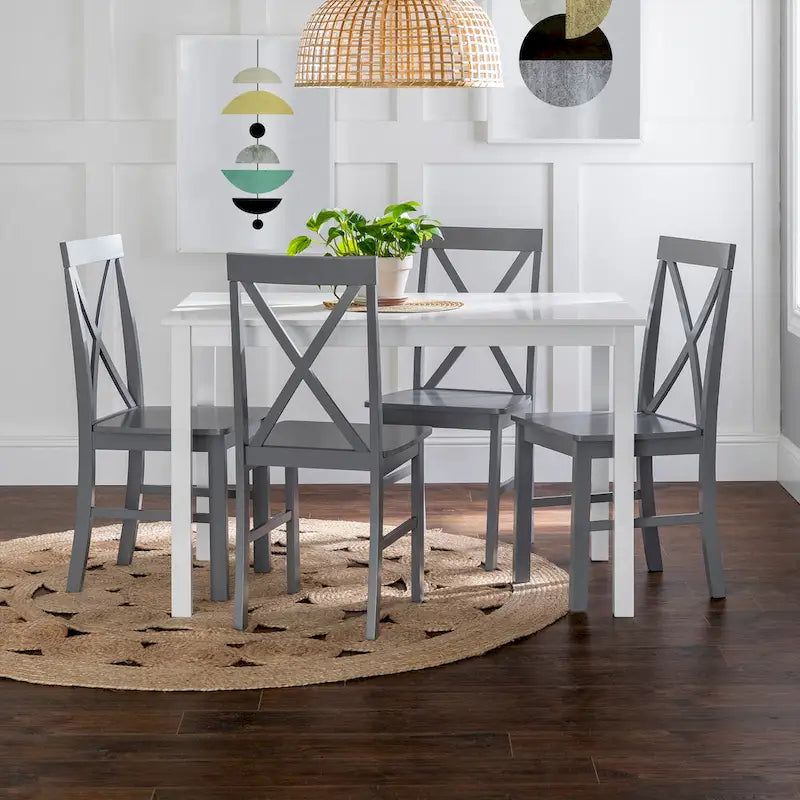 Middlebrook 5-Piece Dining Set with X-Back Side Chairs