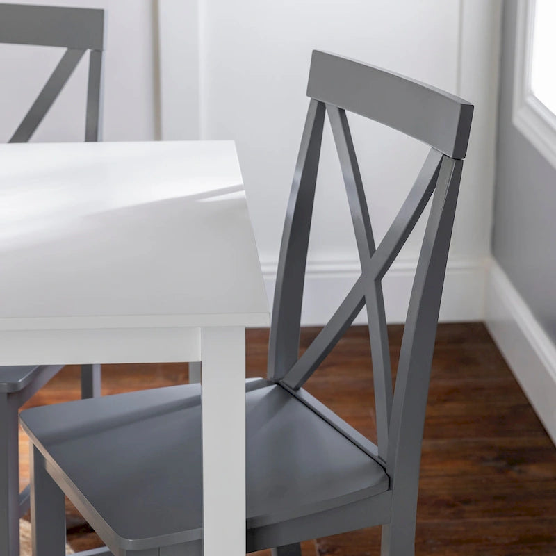 Middlebrook 5-Piece Dining Set with X-Back Side Chairs