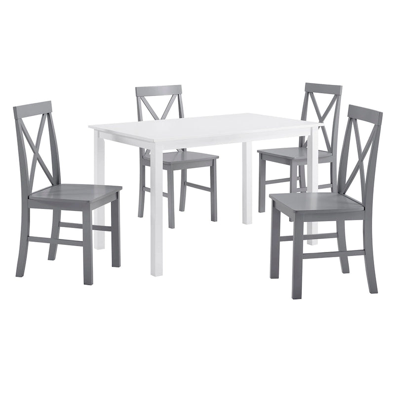Middlebrook 5-Piece Dining Set with X-Back Side Chairs