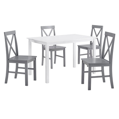 Middlebrook 5-Piece Dining Set with X-Back Side Chairs
