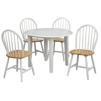 Simple Living Rollo Solid Wood 5-piece Drop-Leaf Dining Set