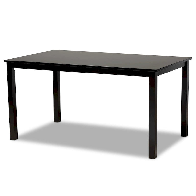 Dallas Modern and Contemporary Wood 7-Piece Dining Set
