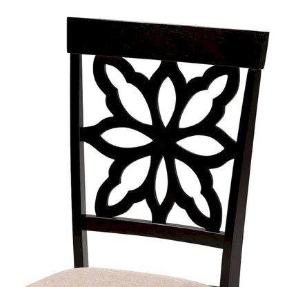 Dallas Modern and Contemporary Wood 7-Piece Dining Set