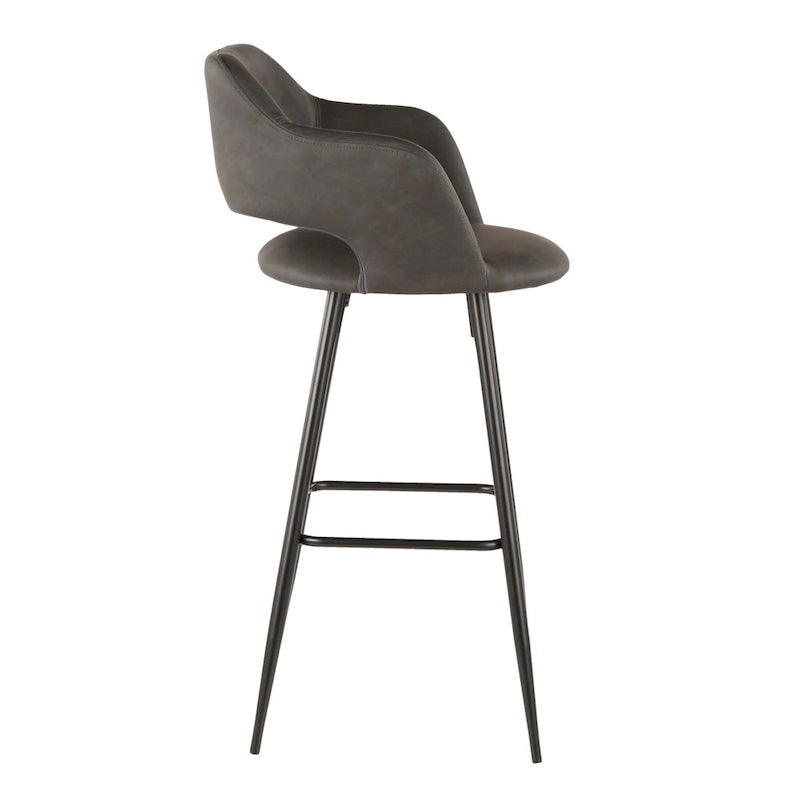Carson Carrington Vallen Faux Leather Bar Stools (Set of 2) - N/A